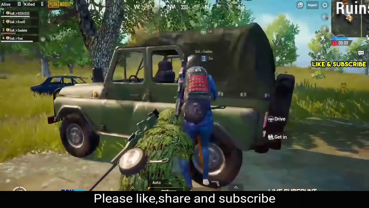 4 gillie * 4 AWM no scope | Kronten gaming pubg mobile highlights