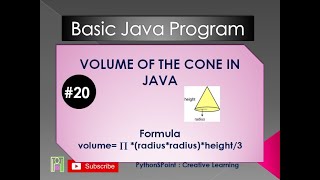 #20 Volume of the cone in Java screenshot 2
