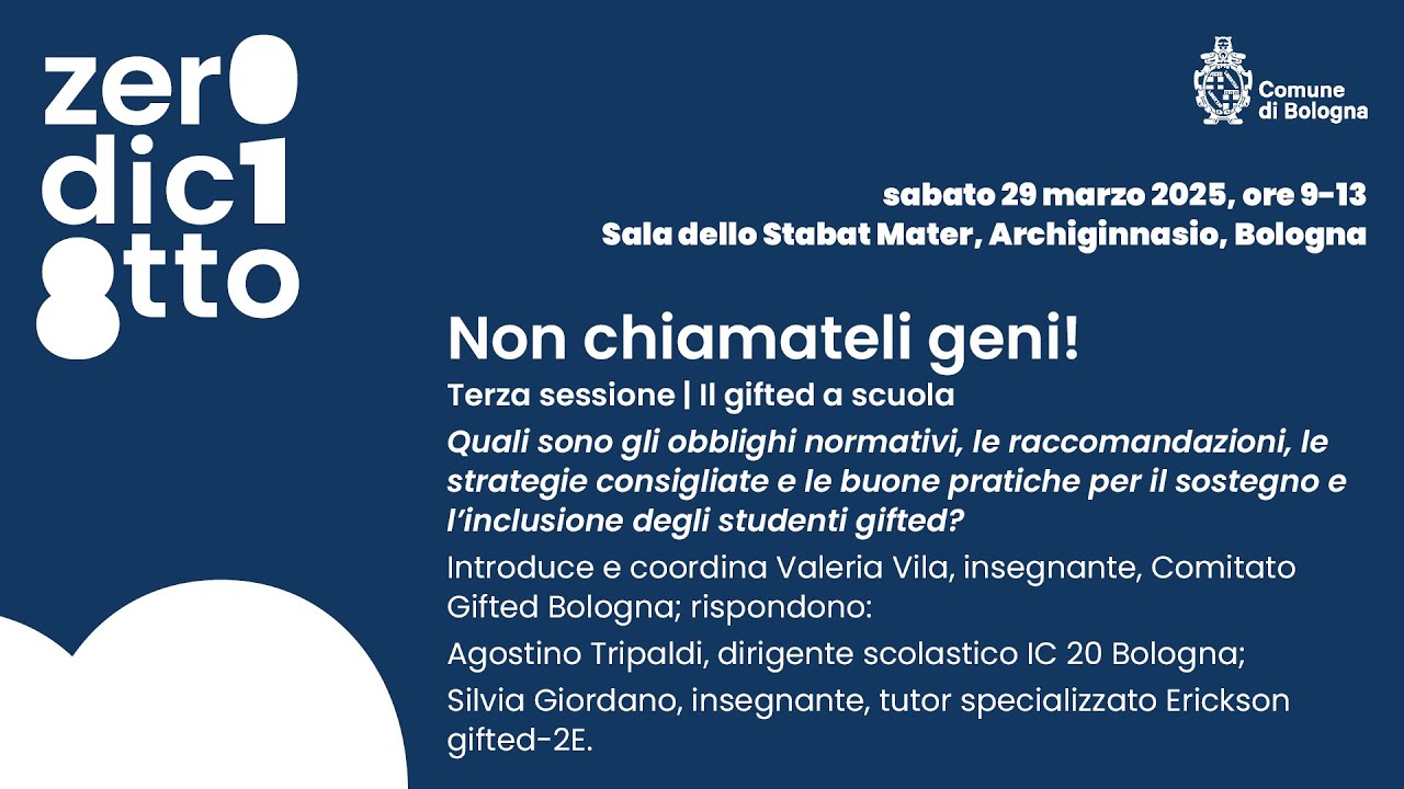 Terza sessione - Il gifted a scuola