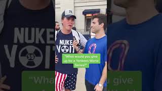 This NY Yankees Fan Would Give Up WHAT?! 🫁⚾️ | #mlb #yankees #nyc #shorts