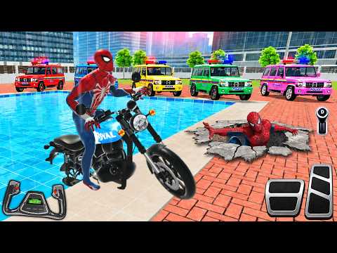 Indian Theft Aura Simulator - Spider-Man Motocross Bike Racing - Android GamePlay #16