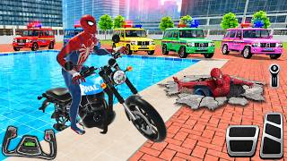 Indian Theft Aura Simulator - Spider-Man Motocross Bike Racing - Android GamePlay #16