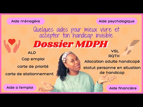 DRÉPANOCYTOSE: DOSSIER MDPH, AAH, RQTH,CARTE DE PRIORITÉ, CARTE DE STATIONNEMENT/MONTE TON DOSSIER