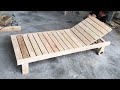 Amazing Creation Woodworking Ideas From Old Pallet // Build A Sun Loungers - How To, DIY!