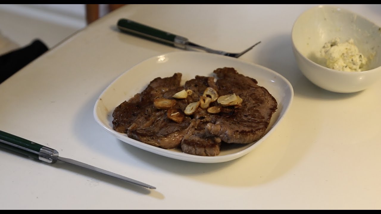 ステーキの焼き方＆自家製ブルサンチーズを添えて【chuck eye steak】How to grill a steak YouTube