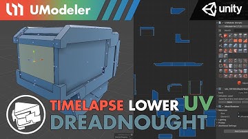 3D Modeling in Unity - Timelapse of unwrapping a Lower Body mesh in the Dreadnought with UModeler