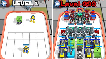 Max Level in Super Robot Car Merge Master