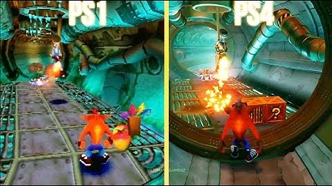 Crash Bandicoot N.Sane Trilogy  PS4  VS  PS1  "Graphic Comparaison"