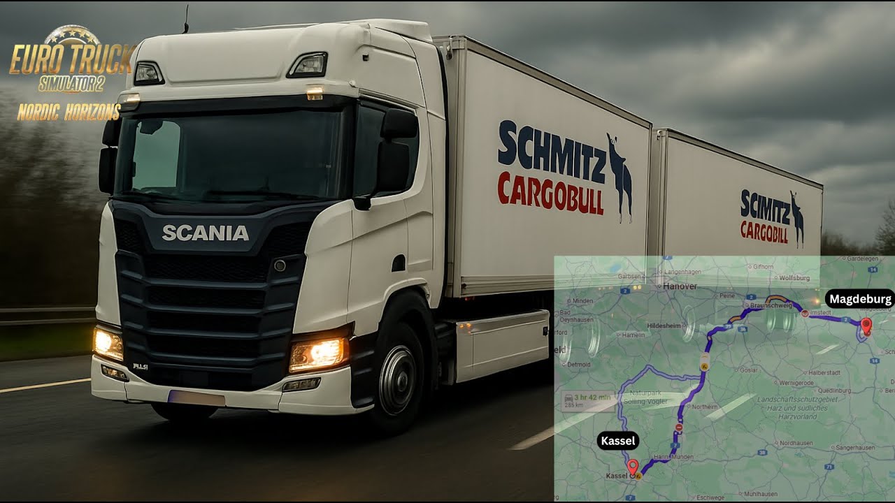 🤐 ONE MISTAKE & IT’S OVER! Schmitz Cargobull Double Trailer Run 🚛 | ETS2 1.57 DLC | Logitech G29