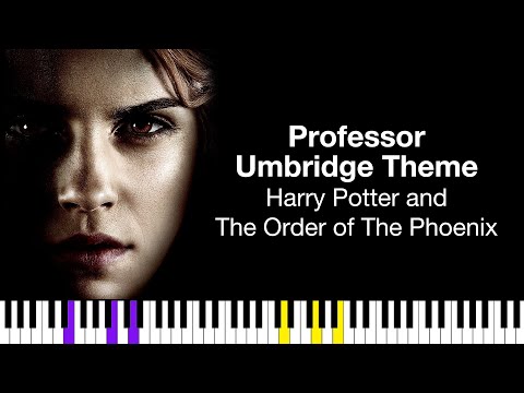 Professor Umbridge Theme — Harry Potter and The Order of The Phoenix | Piano Tutorial