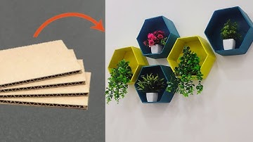 how to make cardboard wall shelf || west cardboard reuse idea || MS creativity