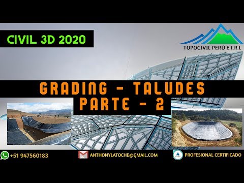 CIVIL 3D - GRADING PARA RELLENO SANITARIO PARTE 2📽 💻