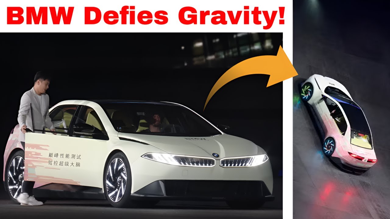 BMW Vision Car Drives Straight Up a Wall with Fans!
