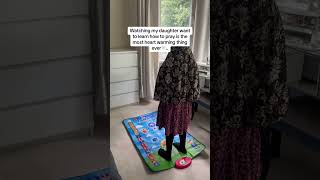 Watching My Daughter Learn How To Pray | Connect To Allah | #Shorts