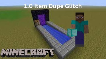 Minecraft 1.0 Dupe Glitch | VihaanVP