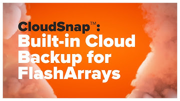 CloudSnap™: Built-in Cloud Backup for FlashArrays