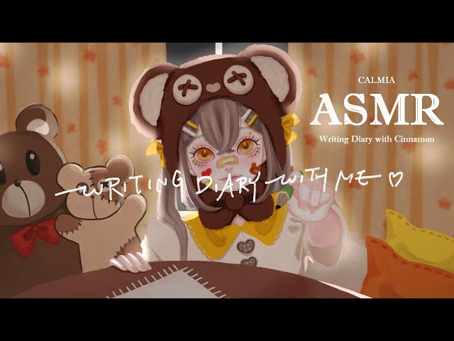 ୨୧⊹ASMR⊹୨୧ WRITING DIARY with Cinnamon ｜no talking｜ writing sound