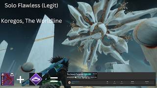 Solo Flawless, Koregos, The Worldline (Monument of triumph - Ward of Dawn Cheese)