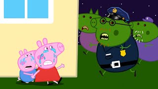 Zombie Apocalypse, Police Pig Turns Into A Zombie‍♀ | Peppa Pig Funny Animation