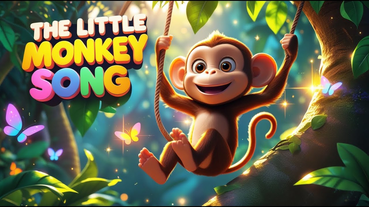 The Little Monkey Song 🐒 | Fun Kids Song & Jungle Dance | Nursery Rhyme for Children”