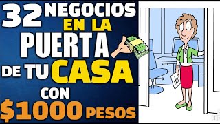 32 NEGOCIOS EN LA PUERTA DE TU CASA CON 1000 PESOS by IMAGINA NEGOCIO 77,023 views 2 months ago 8 minutes, 4 seconds
