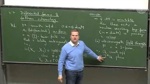 Grassmann algebra and deRham cohomology - Lec 12 - Frederic Schuller