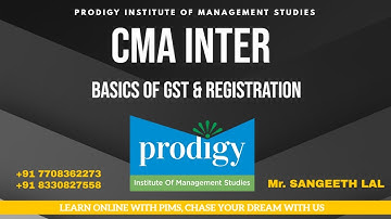 GST  Basics || Registration || CA || CMA || Bcom || Mcom || Malayalam || +91 7708362273
