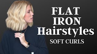 Flat Iron Hairstyles | Soft Curls screenshot 2