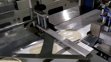 Automatic high speed shrink packaging machine for pizza