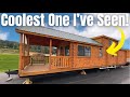 You Have Never Seen A Tiny Log Cabin Home Designed Like This! | Home Tour