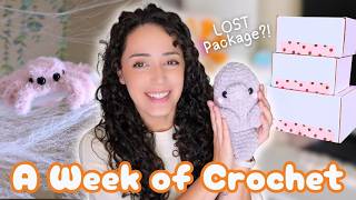 A Cozy Fall Crochet Vlog 🍂🧶 | Packing Orders, Making Spiders & Yarn Shopping!
