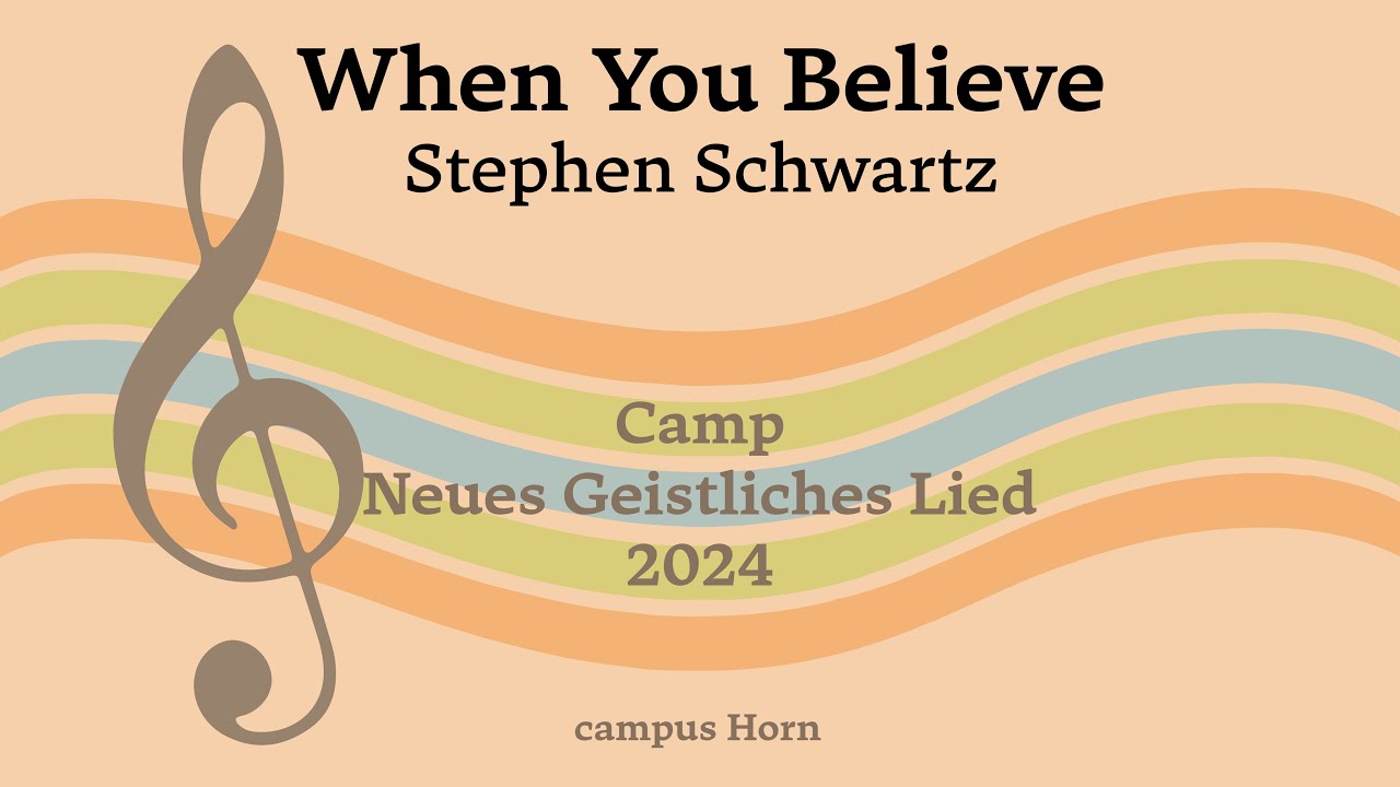 When You Believe - Stephen Schwartz | Horn 2024