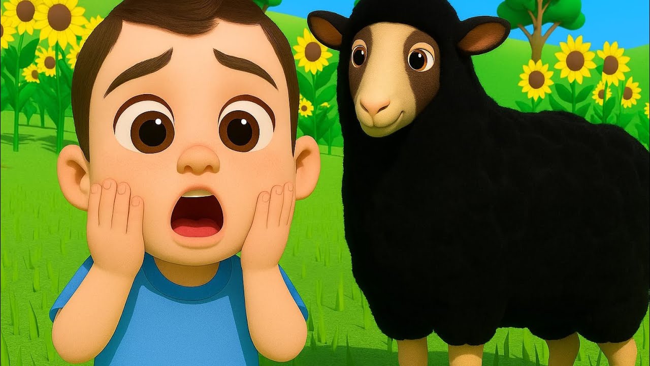 Baa Baa Black Sheep | 3D Cartoon Song for Kids | Moral Rhyme about Sharing | bhoobhookids