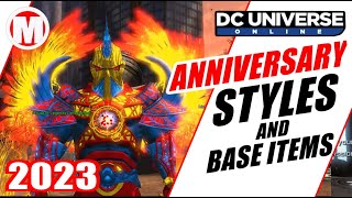 DCUO Anniversary Styles and Base Items 2023