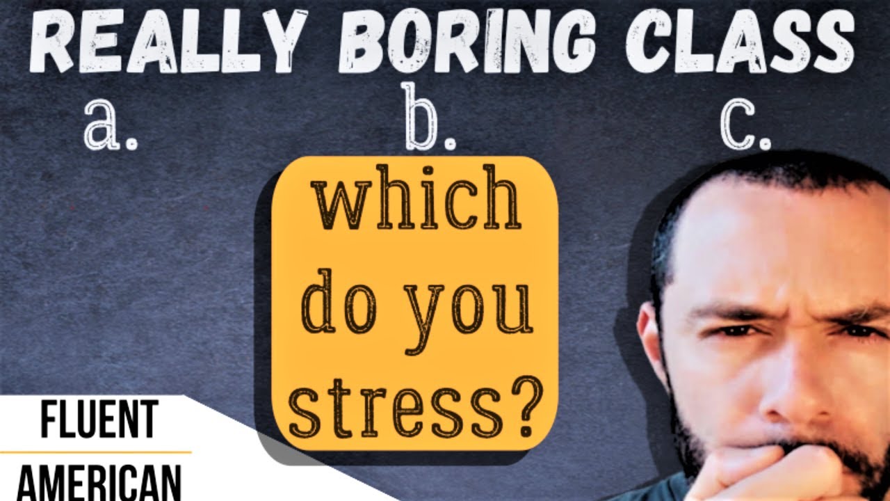 American English Stress Patterns Compound Nouns & Descriptive Phrases