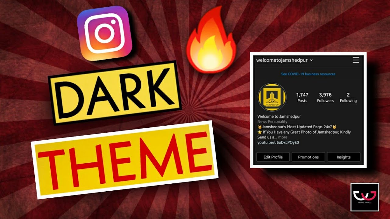 Instagram DARK Theme | Official | Instagram Dark Mode - YouTube