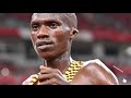OLYMPIC MEDAL CEREMONY FOR THE 10,000M.