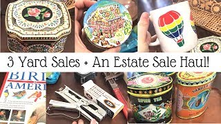 YARD SALE HAUL 3 YARD SALES AND AN ESTATE SALE