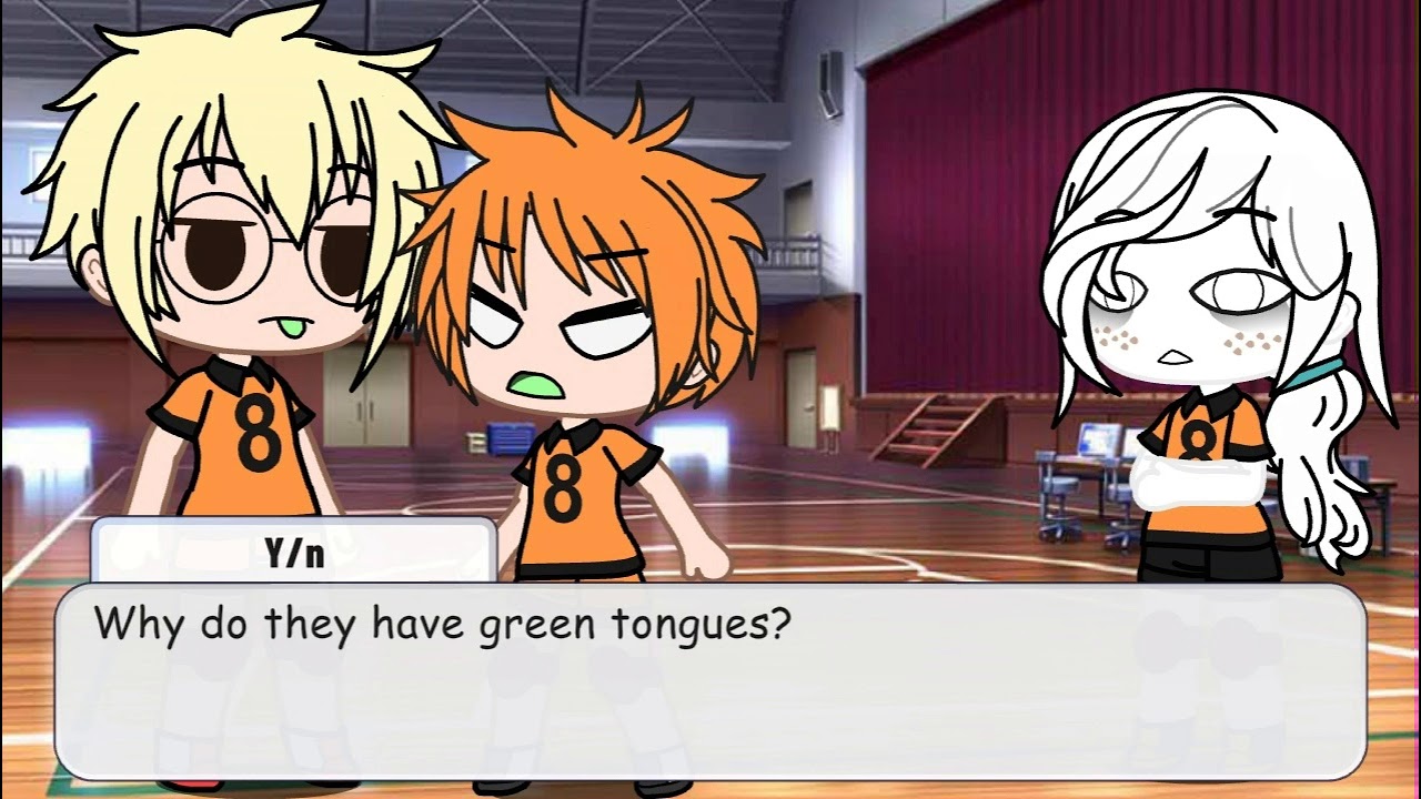Haikyuu |Why do you have green tongues meme| TsukiHina