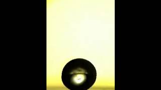Bouncing water droplet
