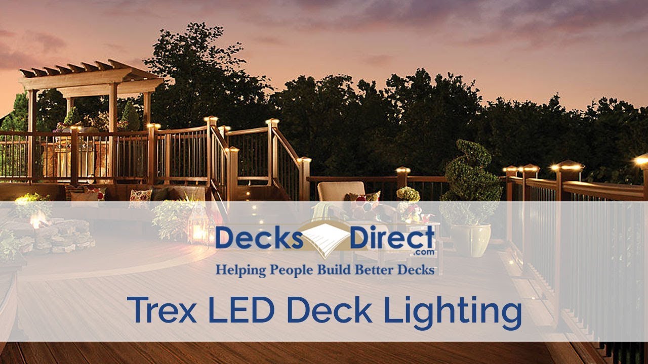 Trex LED Deck Lighting Brief Introduction YouTube