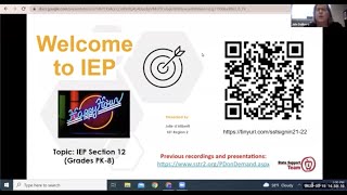 IEP Happy Hour #8   Section 12 (PK-7)