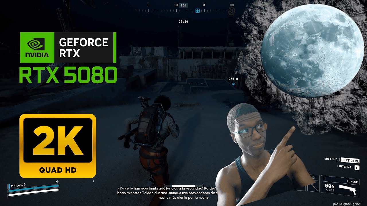 ARC RAIDERS DE NOCHE | RTX 5080 | R9 9950X3D | 96GB RAM | 2K |