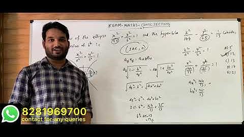 KEAM Maths Classes | Solved Questions | Class11 | Conic Sections | Part 4 | Malayalam