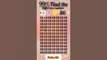 Mind Exercise Find the number 86 for just 5 Second #iqtest #lynuff #numberskills #numbertalks