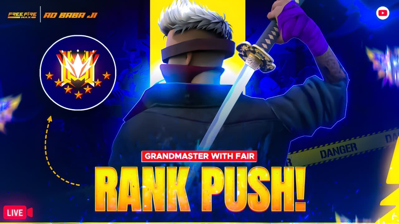 🔴[Ad baba ji Live New Rank Season Plus With Fair Player !!