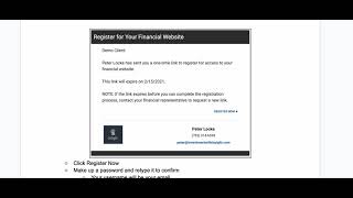 eMoney: Register for Your Financial Client Portal