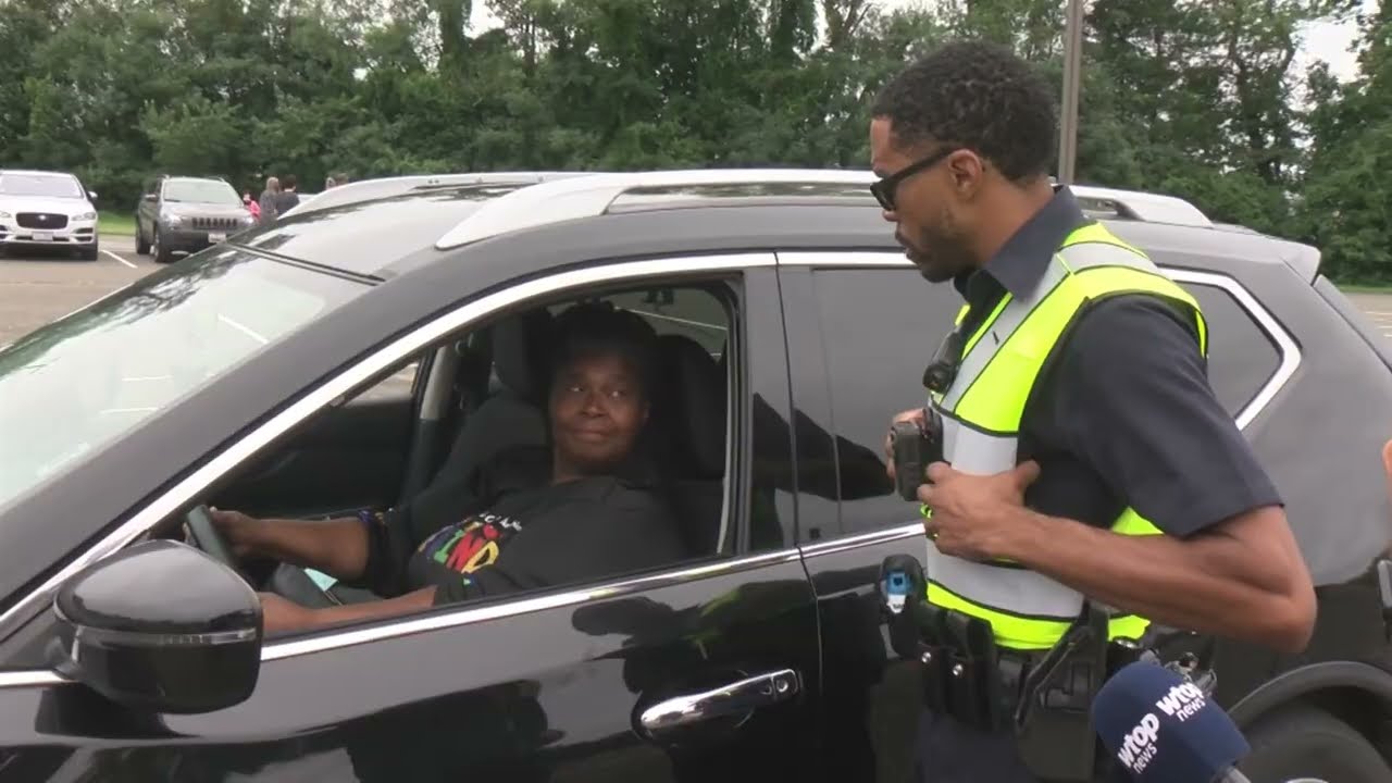 Prince George's Police Recruits in class on the streets.