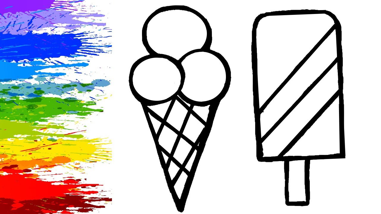 Как рисовать мороженое видео