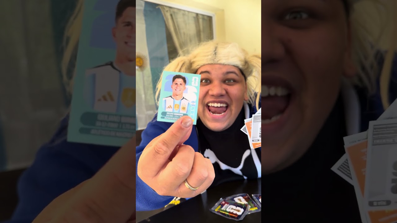 BROMA AL BRAITON QUE LE HAGO CREER QUE ES EL MEJOR PAQUETE DE FIGURITAS 🇦🇷🥳🤣
